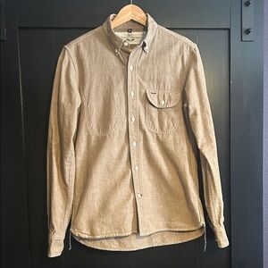 Rogue Territory Brown Chambray Jumper Shirt
